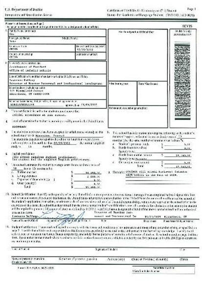 美国高中留学i-20表格解读 - 美国留学家长知道